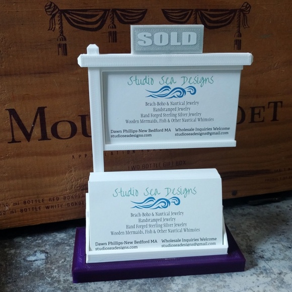 Purple Real Estate-Realtor Card Holder-Display - Picture 2 of 5